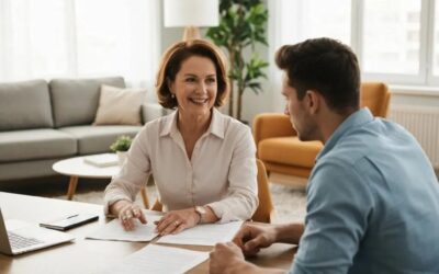 A personal injury case manager consulting with a client